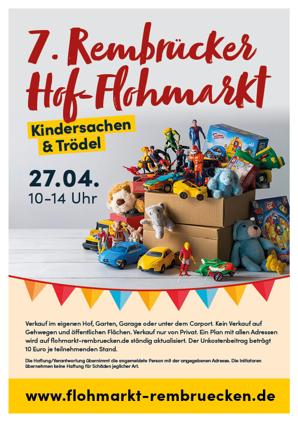 Hof-Flohmarkt in Rembrücken am 27.4., Link.
