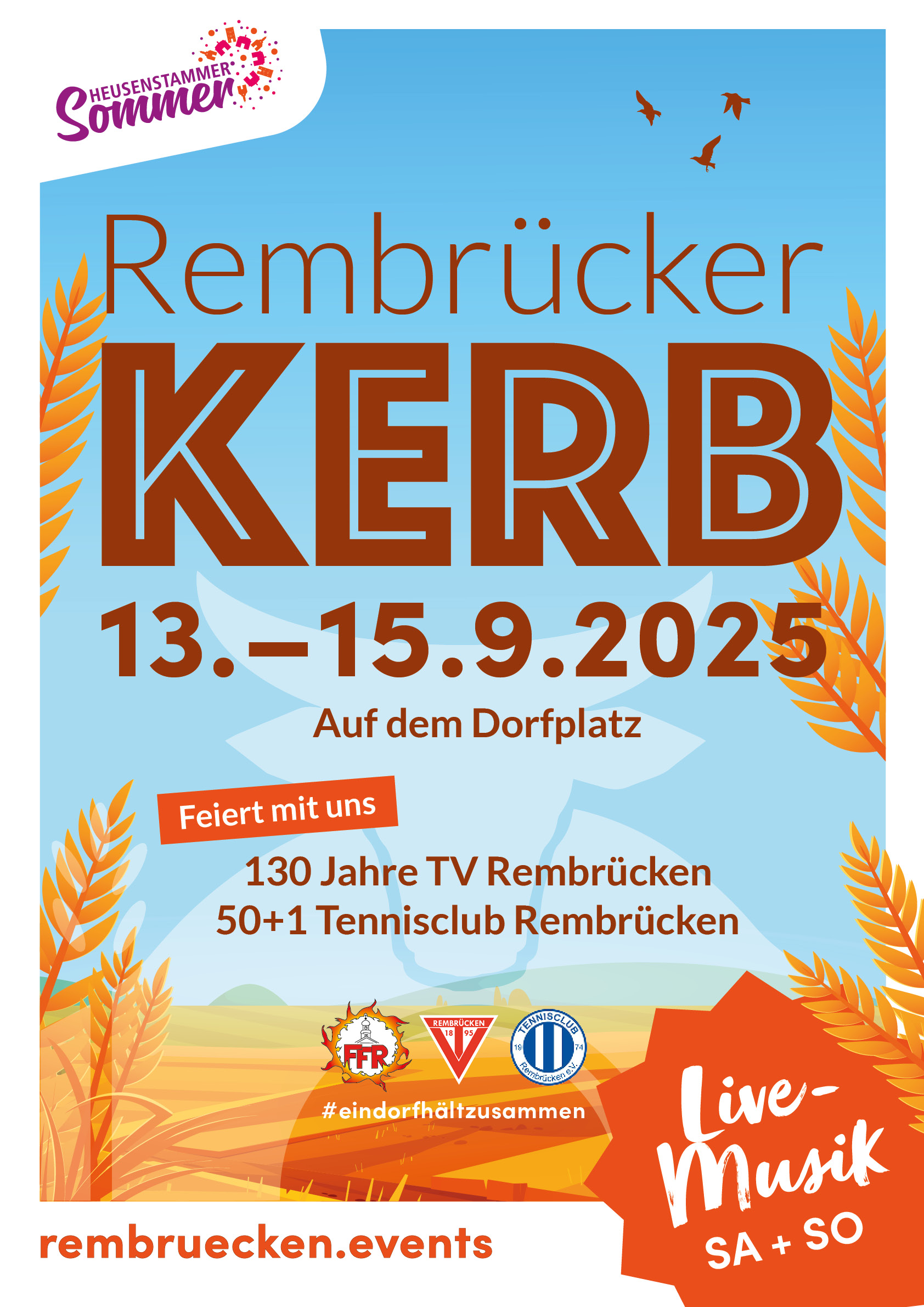 Tag der offenen Tür der Feuerwehr Rückblick Plakat