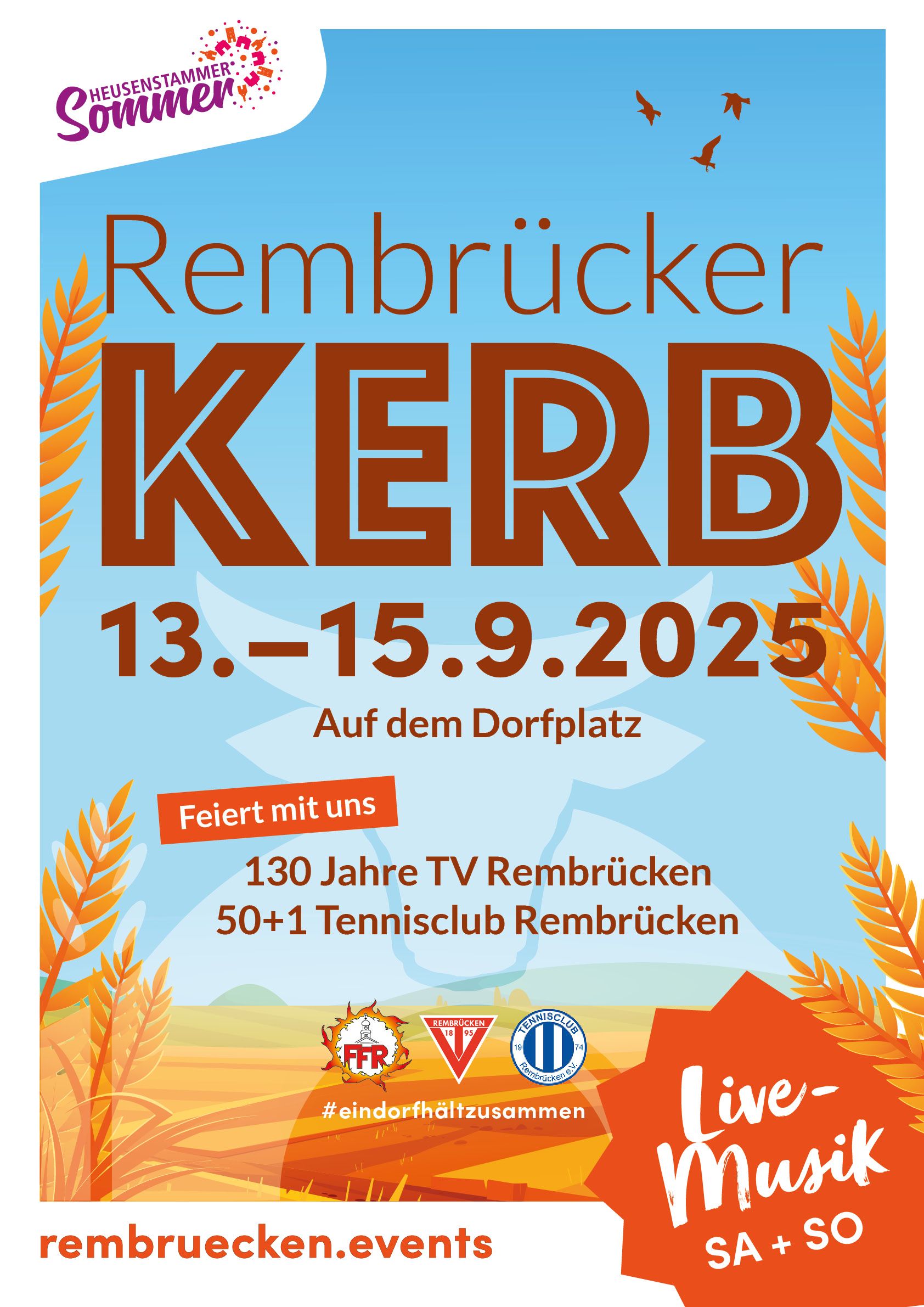 Tag der offenen Tür der Feuerwehr Rückblick Plakat
